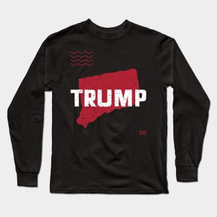 Trump Connecticut 2020 - Red Wave, Red State Long Sleeve T-Shirt